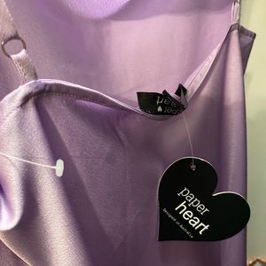 Lilac silk dress